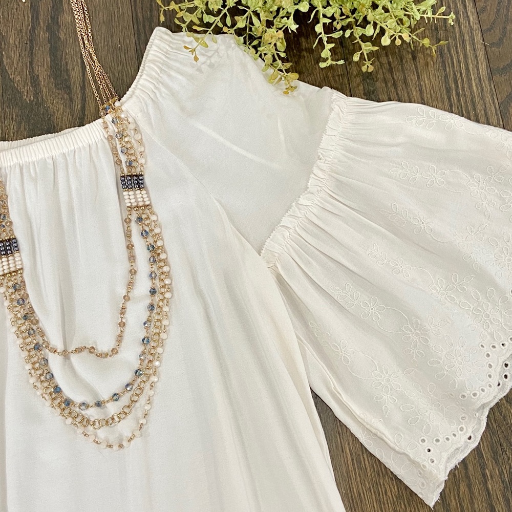 LOFT boho- chic off shoulder top